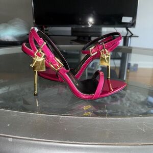 TOM FORD Naked 95 padlock-detailed sandals